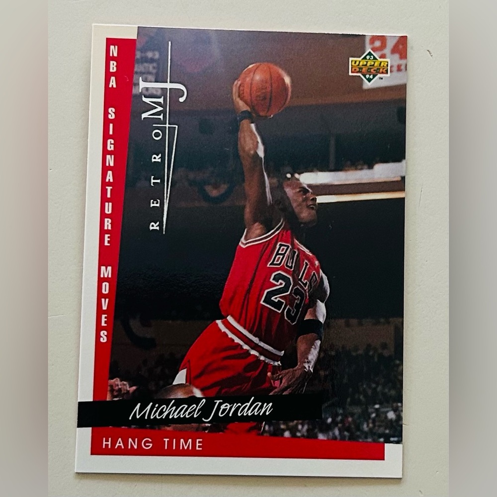 Michael Jordan Hang Time Collector’s Card - VGC